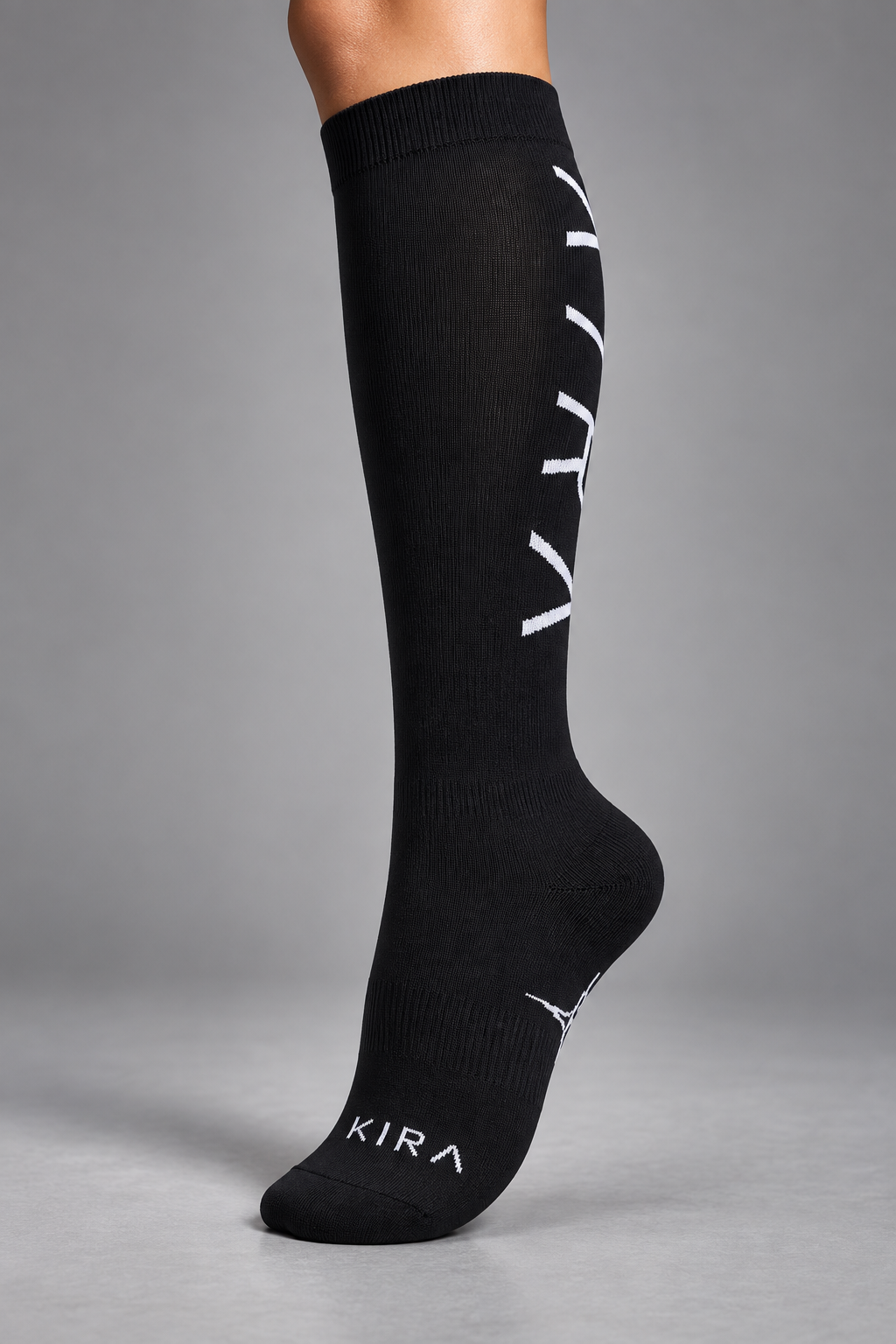 KIRA Lift Socks – Chaussettes de sport noires pour musculation et soulevé de terre