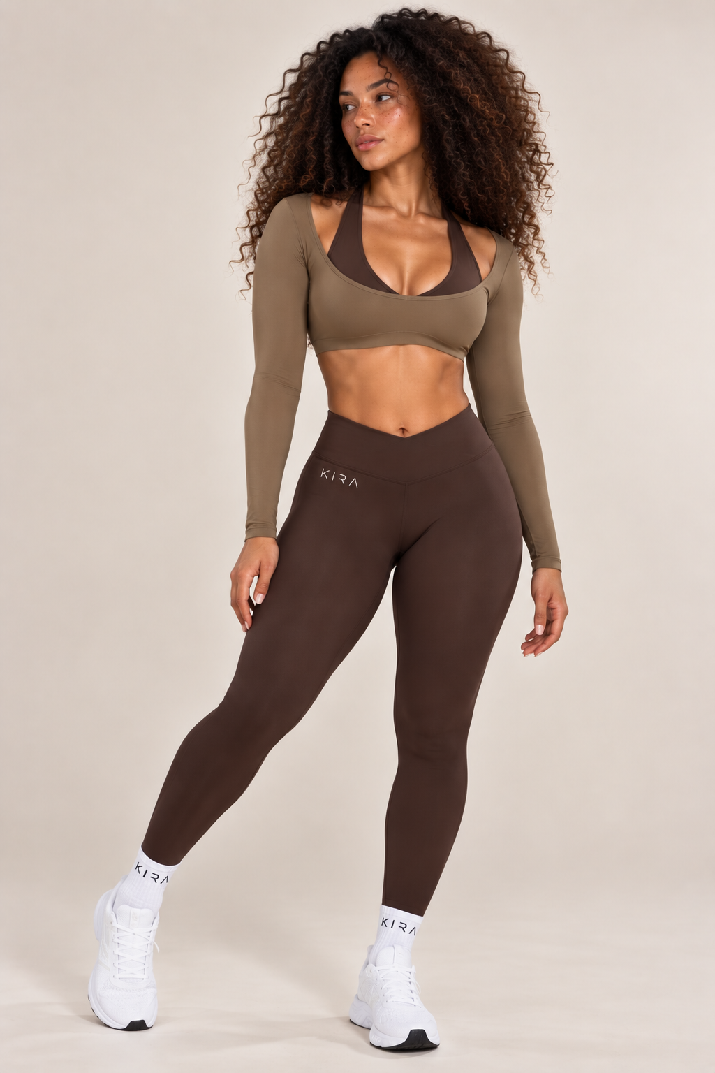 Haut de sport femme KIRA Second Skin à manches longues, effet seconde peau